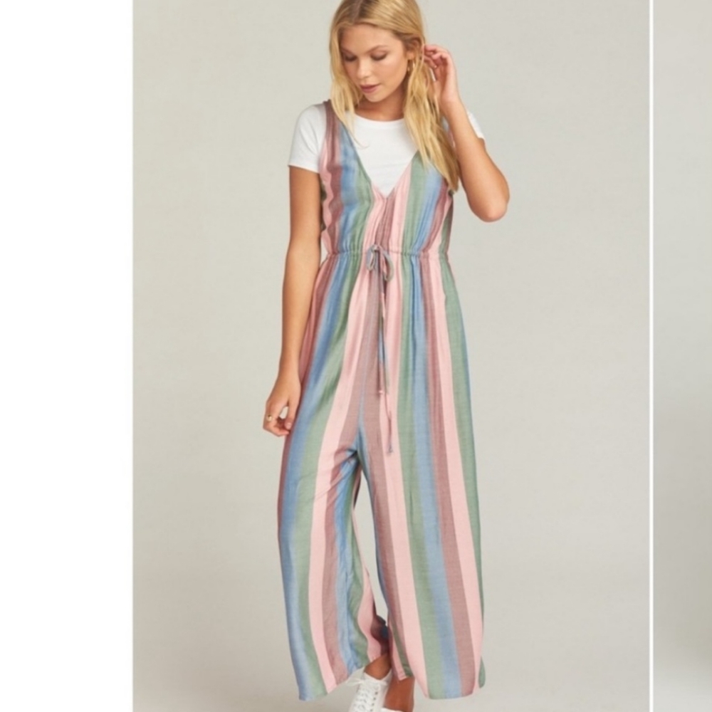 SHOW ME YOUR MUMU
Joanna Stripe Print Wide Leg NWT